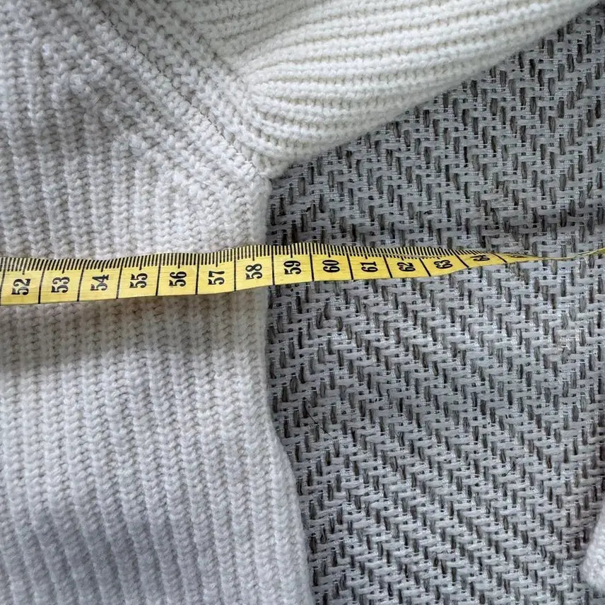 [BUNJANG] System 23SS Oversized Crop Knit Sweater / 정품) 시스템 한섬 23ss 오버핏 크롭 데미지 니트 스웨터 90