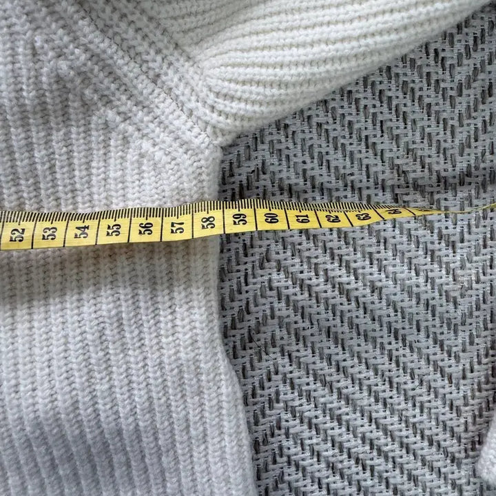 [BUNJANG] System 23SS Oversized Crop Knit Sweater / 정품) 시스템 한섬 23ss 오버핏 크롭 데미지 니트 스웨터 90