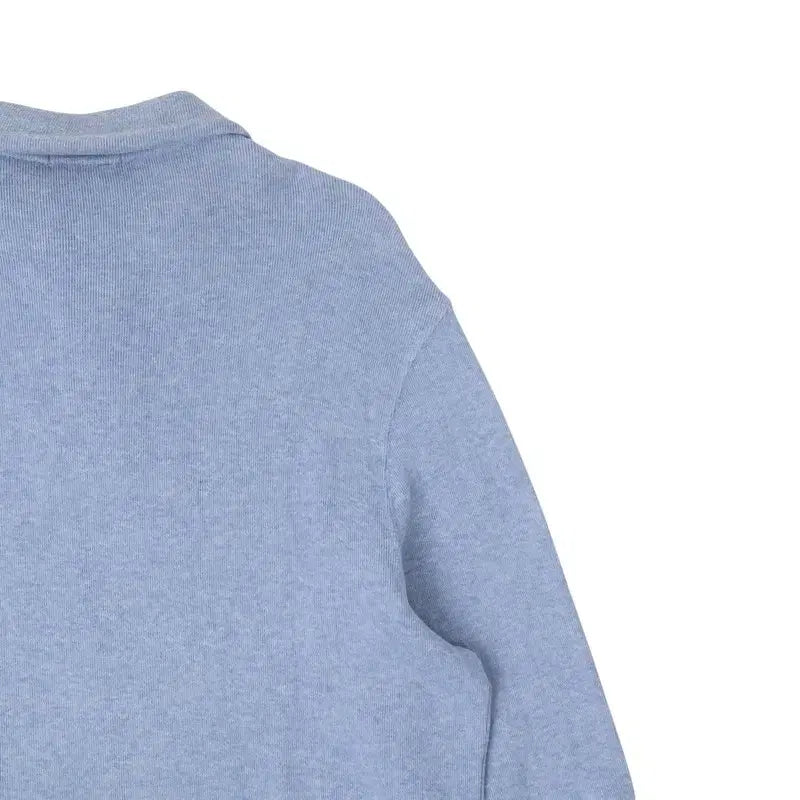 [BUNJANG] Polo Ralph Lauren Light Blue Half-Zip Knit Sweater / 폴로 랄프로렌 라이트 블루 하프집업 니트