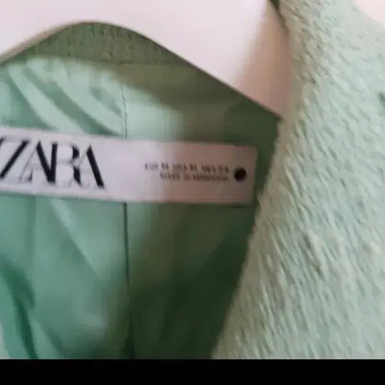 [BUNJANG] ZARA Tweed Jacket (Mint) - Women&