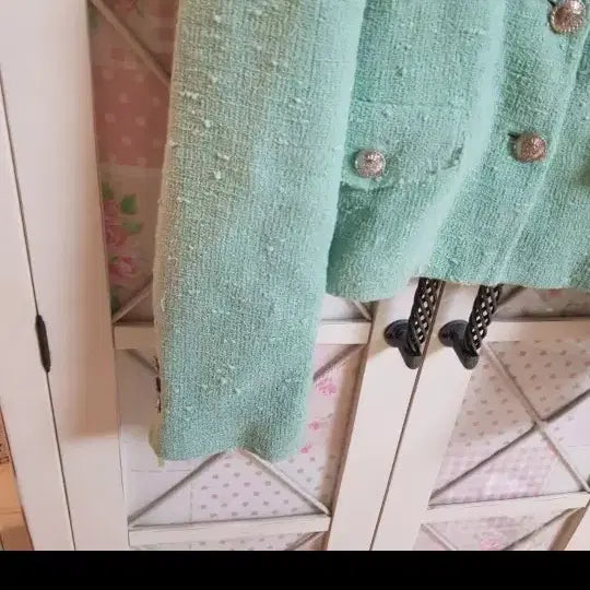 [BUNJANG] ZARA Tweed Jacket (Mint) - Women&