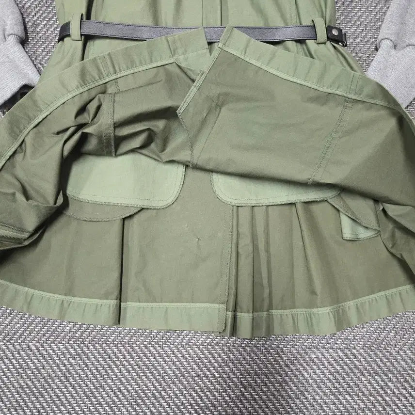 [BUNJANG] System 22SS Belted Dress - Khaki/Grey / 한섬 시스템 22ss SYSTEM  벨트 원피스 카키/회색