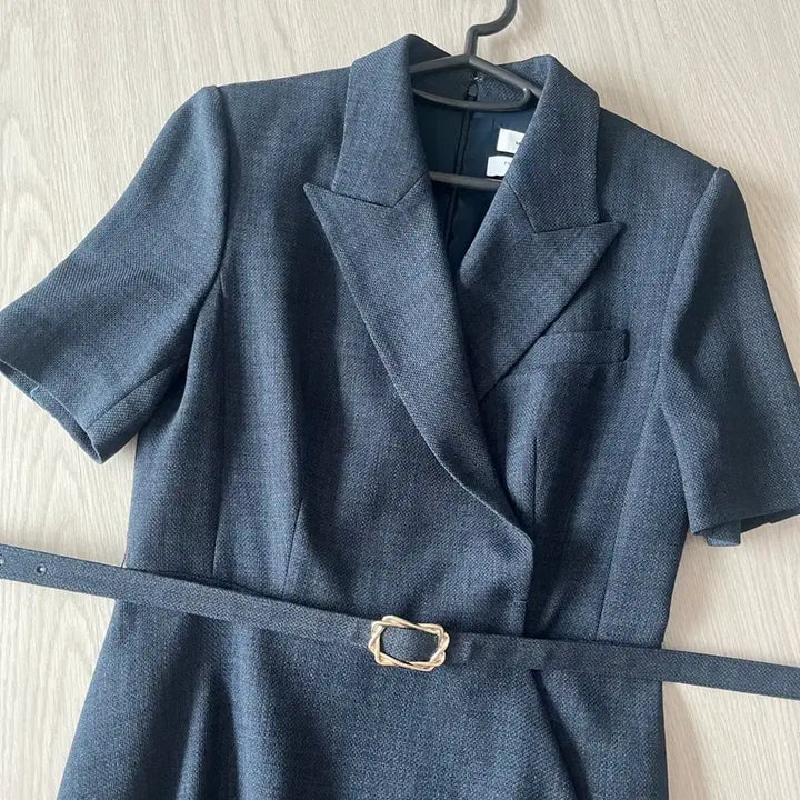 [BUNJANG] MICHAA Tailored Wrap Dress Navy / @급처@ 미샤 MICHAA 테일러드 랩 원피스 55 navy 하객 원피스