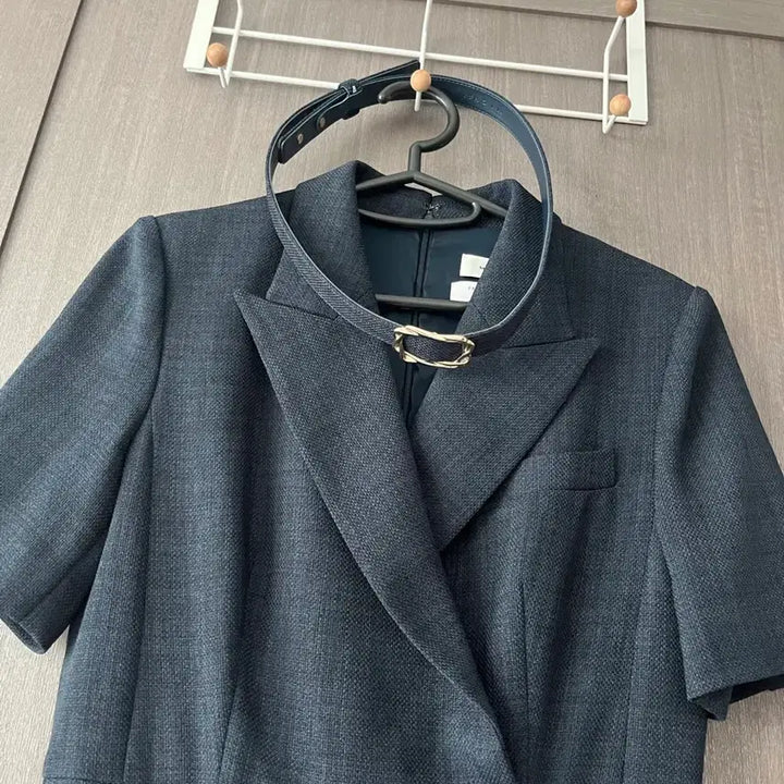 [BUNJANG] MICHAA Tailored Wrap Dress Navy / @급처@ 미샤 MICHAA 테일러드 랩 원피스 55 navy 하객 원피스