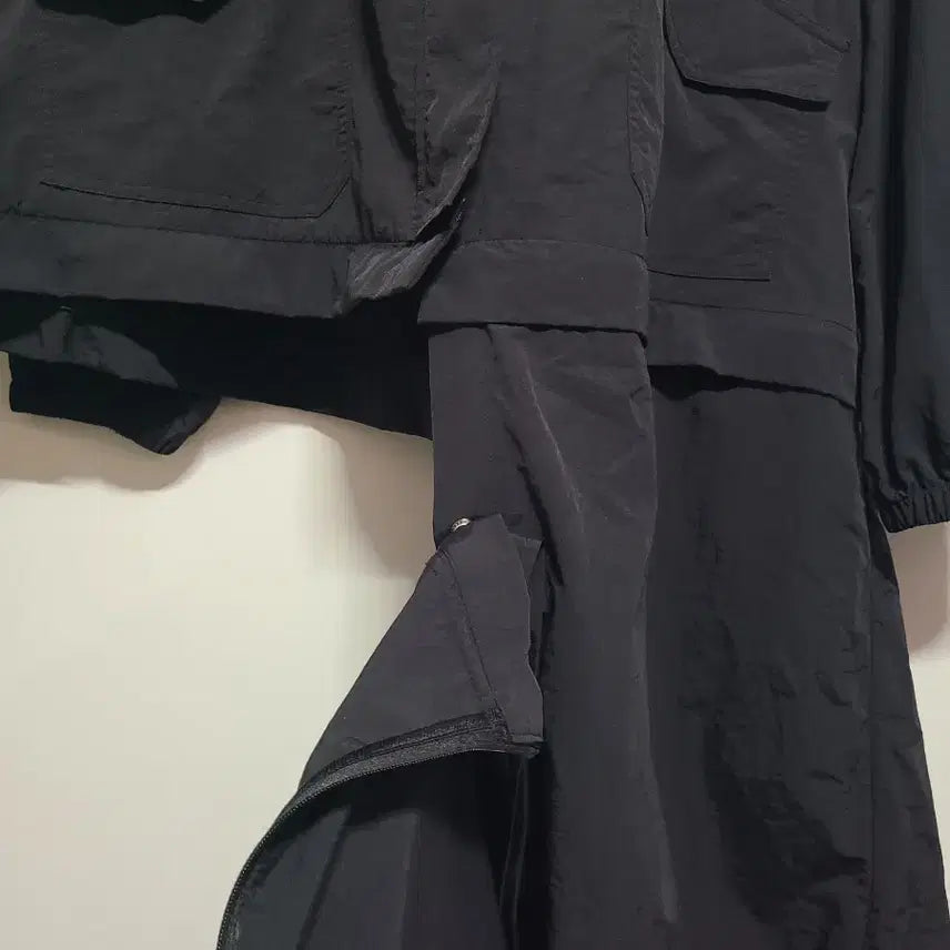 [BUNJANG] PMY Long and Short Windbreaker Jacket / PMY 롱앤숏 바람막이