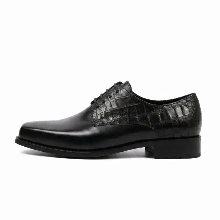 [BUNJANG] Handmade Leather Dress Shoes with Crocodile Pattern - Men&