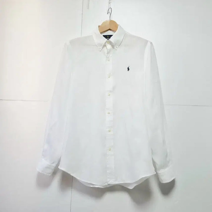 [SOLD OUT] 남성 폴로 랄프로렌 린넨 마 화이트 흰색 긴팔 남방 셔츠