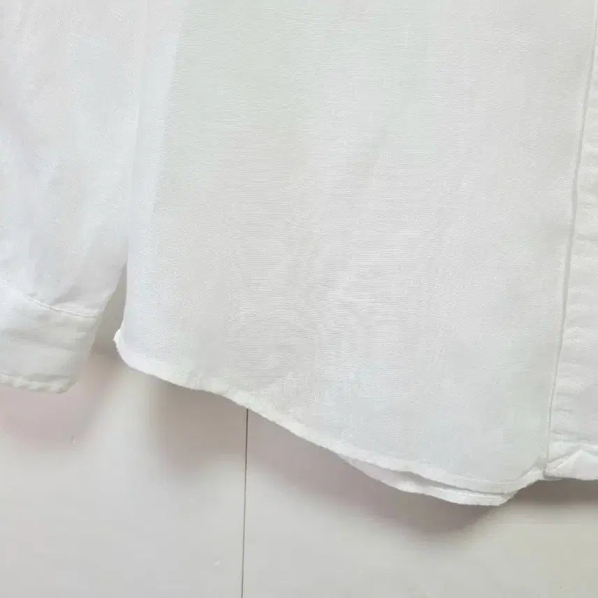 [SOLD OUT] 남성 폴로 랄프로렌 린넨 마 화이트 흰색 긴팔 남방 셔츠