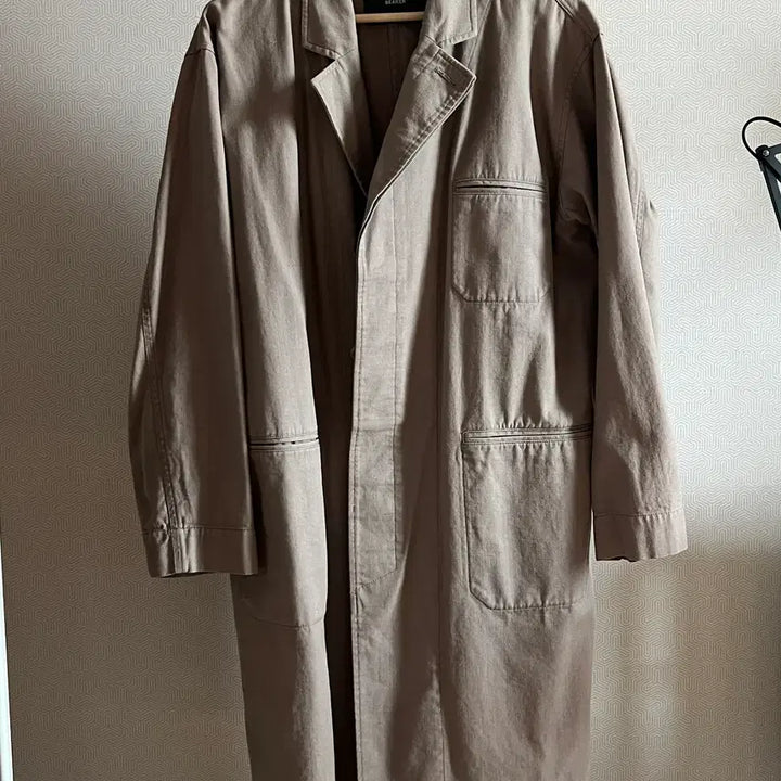 [BUNJANG] BEAKER 100% Cotton Mac Coat / 비이커(BEAKER) 면 100% 맥코트 봄-가을용(100-105 착샷)