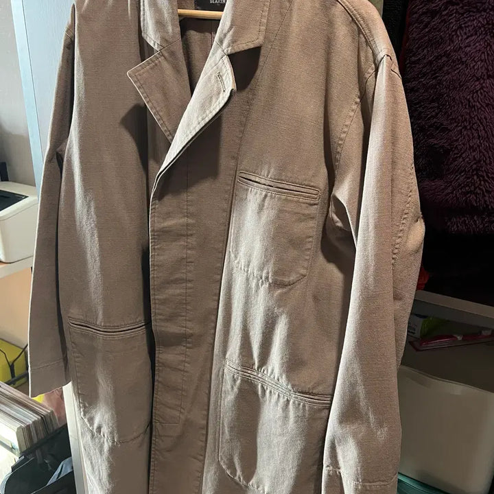 [BUNJANG] BEAKER 100% Cotton Mac Coat / 비이커(BEAKER) 면 100% 맥코트 봄-가을용(100-105 착샷)