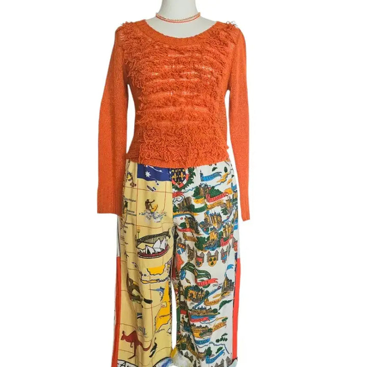 [BUNJANG] Orange Knit Top / very  오렌지 니트