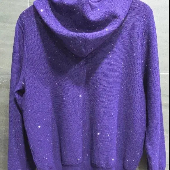 [BUNJANG] Dialuce Sequin Zip-up Hoodie Cardigan / Dialuce 디아루체 스팽글 집업후드 가디건 66(55), 거의 새상품