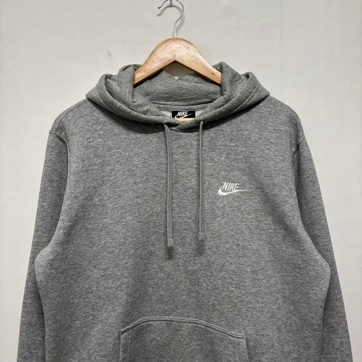 [BUNJANG] Nike Swoosh Gray Hoodie / 나이키 스우시 그레이 후드