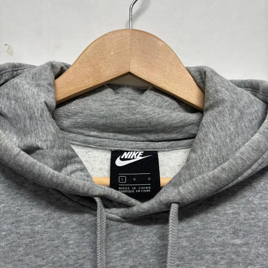 [BUNJANG] Nike Swoosh Gray Hoodie / 나이키 스우시 그레이 후드