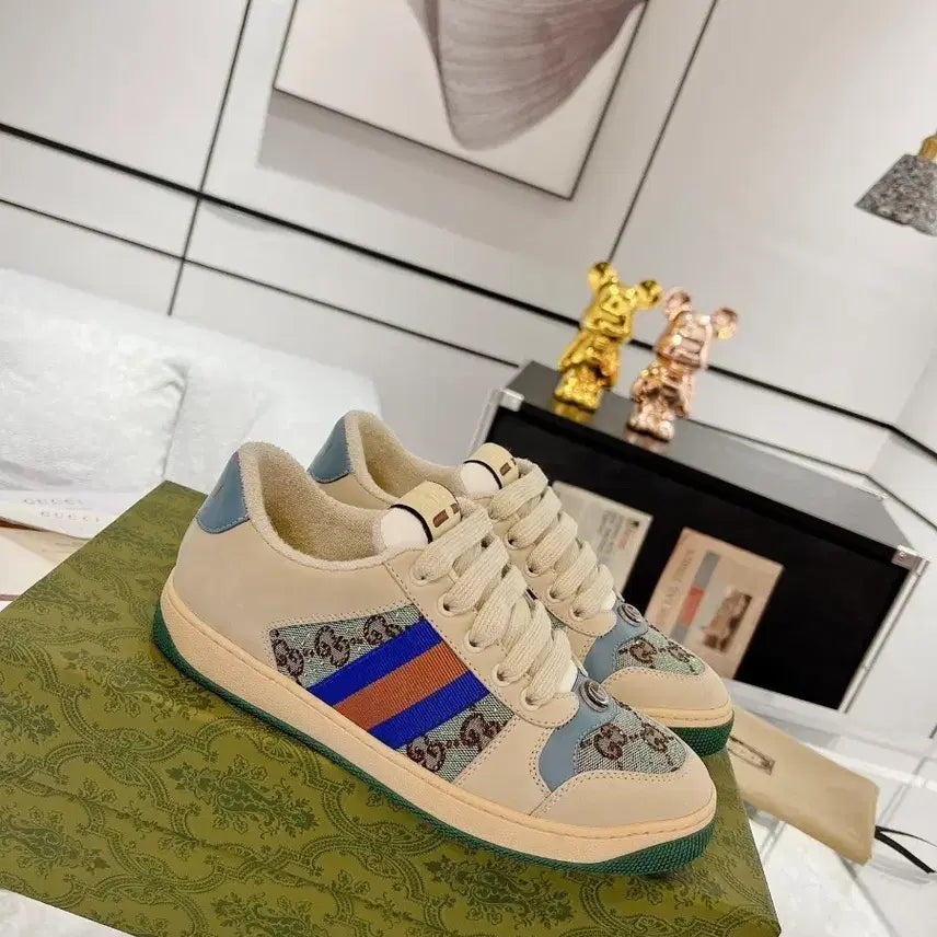 [BUNJANG] Gucci GG Low-Top Sneakers Beige (Size 36) / 구찌 GG 로우탑 스니커즈 베이지 사이즈:36
