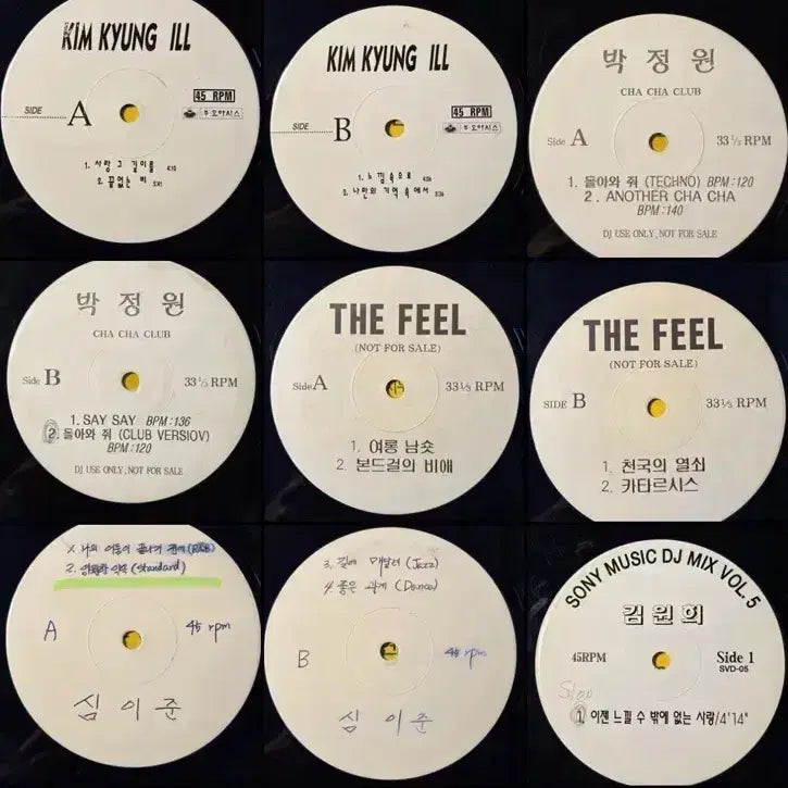 [BUNJANG] DJ Promo LP Collection (34 Records) - Individual or Bundle Sale / [희귀] DJ 홍보반 LP 34개 개별 또는 일괄판매
