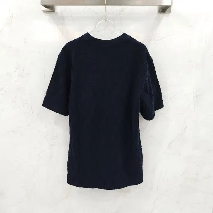 [BUNJANG] Fendi Navy Terry Short Sleeve T-Shirt M / M / 펜디 FF 네이비 테리 반팔 티셔츠 FY0936