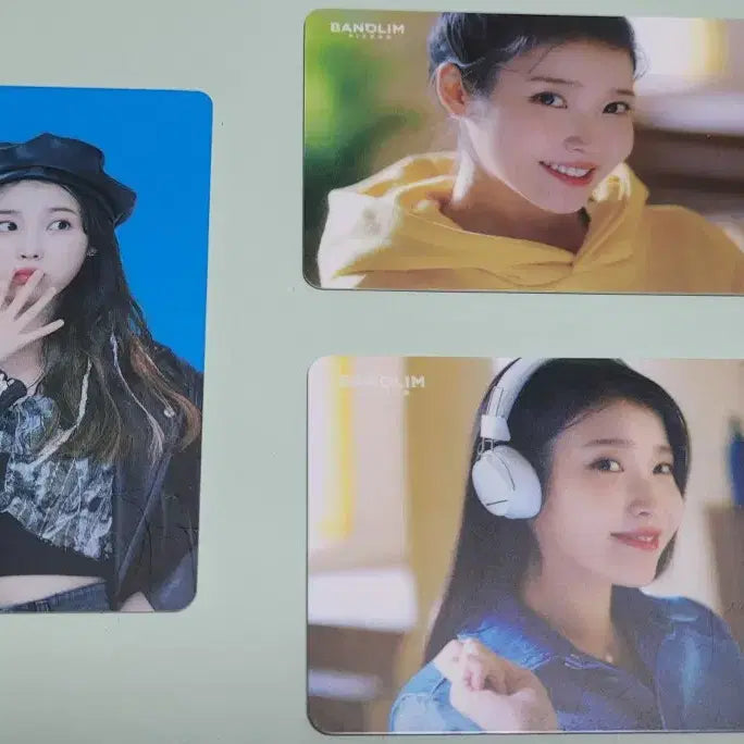 [SOLD OUT] [단종/한정판] 아이유 반올림 피자 콜라보 포토카드(3장)