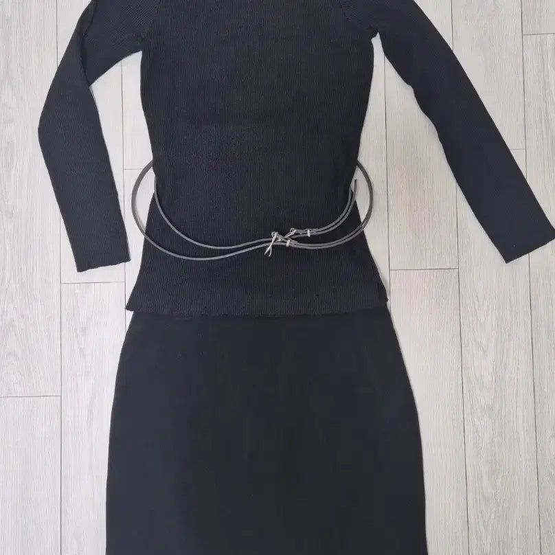 [BUNJANG] Black Wool Skirt Size 66 / 모직 스커트 블랙 66