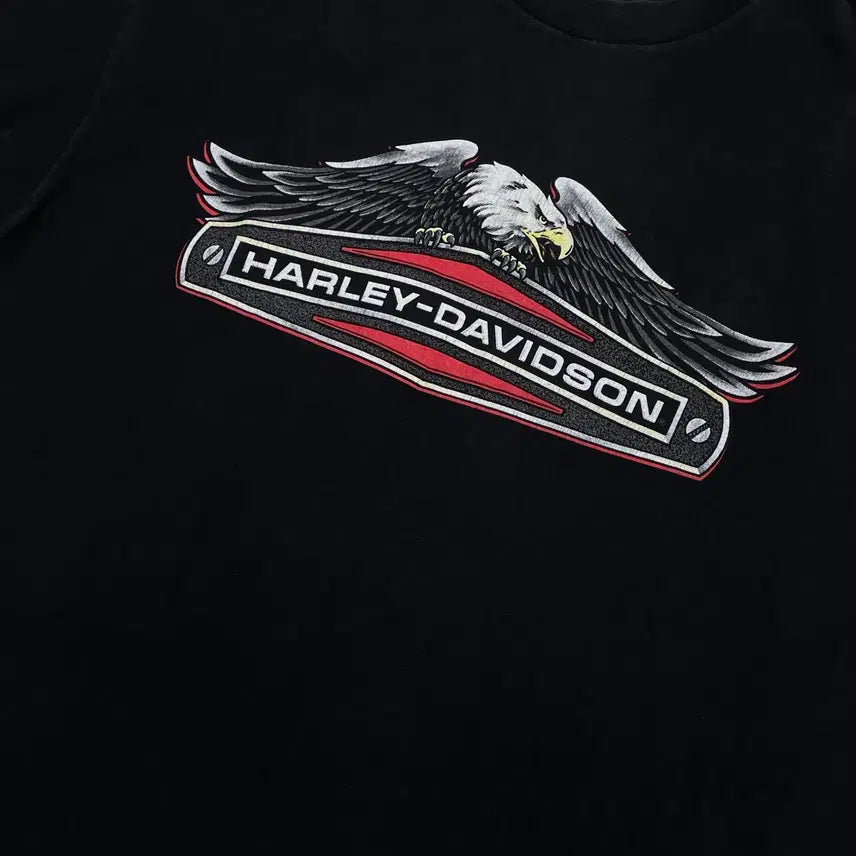 [BUNJANG] Harley Davidson 90s USA Short Sleeve T-Shirt / [XL] 90s made USA 할리데이비슨 숏 슬리브 반팔 티셔츠