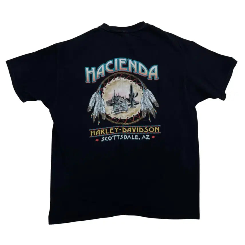 [BUNJANG] Harley Davidson 90s USA Short Sleeve T-Shirt / [XL] 90s made USA 할리데이비슨 숏 슬리브 반팔 티셔츠