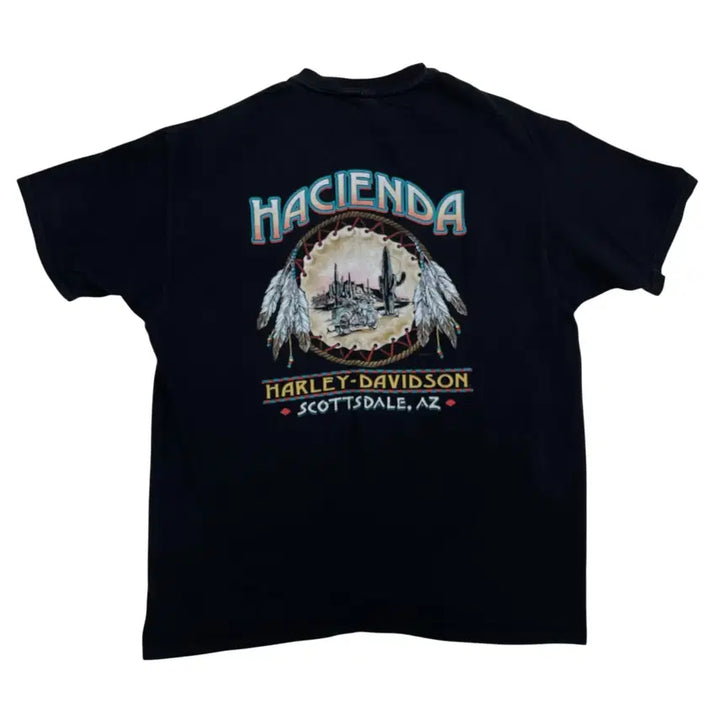 [BUNJANG] Harley Davidson 90s USA Short Sleeve T-Shirt / [XL] 90s made USA 할리데이비슨 숏 슬리브 반팔 티셔츠