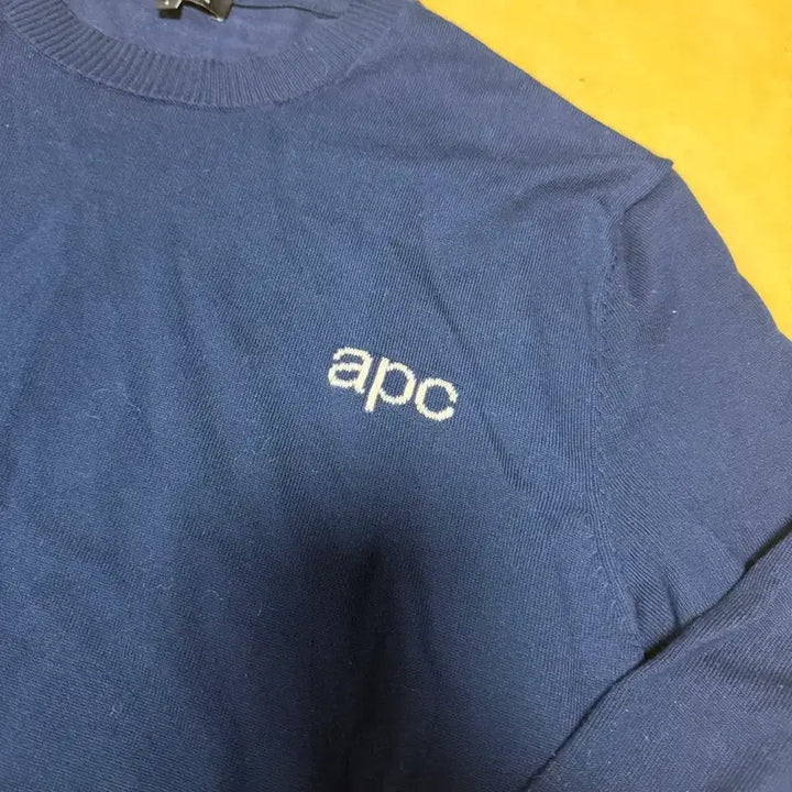 [BUNJANG] A.P.C Navy Wool Knit Sweater / A P C 아페쎄 네이비 울 니트 100L