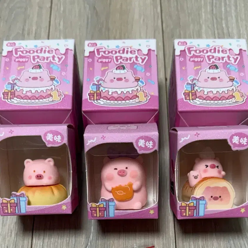 [BUNJANG] Foodie Piggy Party Figures / Foodie Piggy Party 피규어