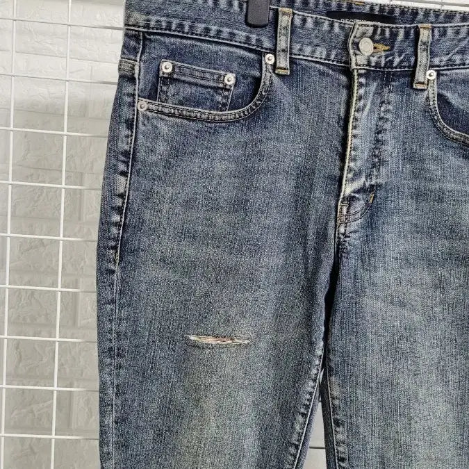 [BUNJANG] Worker Fading Washing Mupa Cutting Span Pants / [31]PIECE WORKER 피스워커 페이딩워싱 무파컷팅 스판팬츠 31