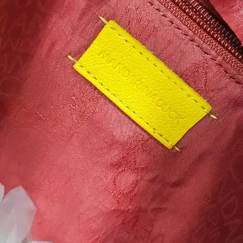 [BUNJANG] Mandarina Duck Red Crossbody Tote Bag / 만다리나덕레드 크로스백 겸 토트백