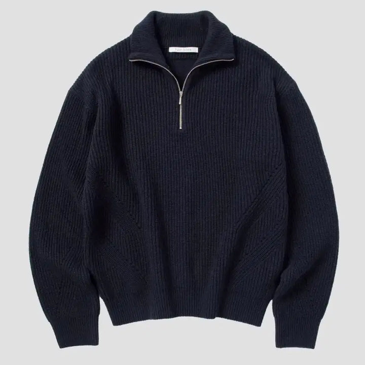 [BUNJANG] Noneblank Cashmere Blend Relaxed Fit Half-Zip / 넌블랭크 캐시미어 블렌드 루즈핏 하프집업