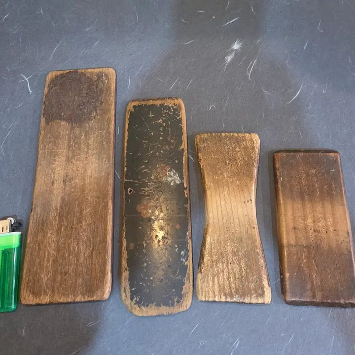 [BUNJANG] Set of 4 Wooden Spools / 민속품  / 땟물좋은 나무 실패 4점
