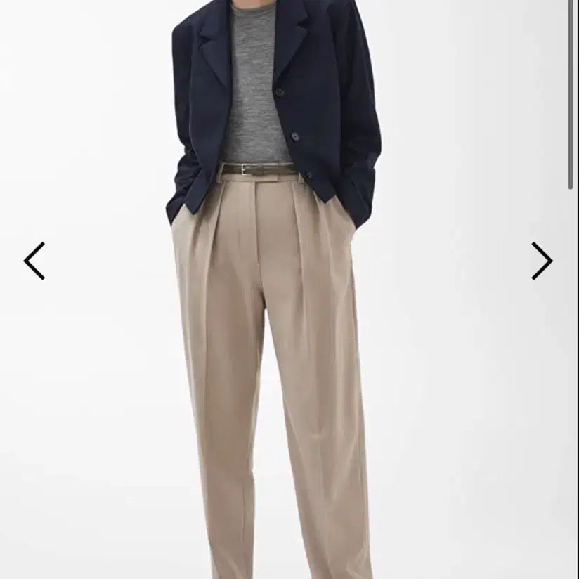 [BUNJANG] Arket Crop Wool Jacket Navy 36 / 아르켓 arket 크롭 울자켓 네이비 36
