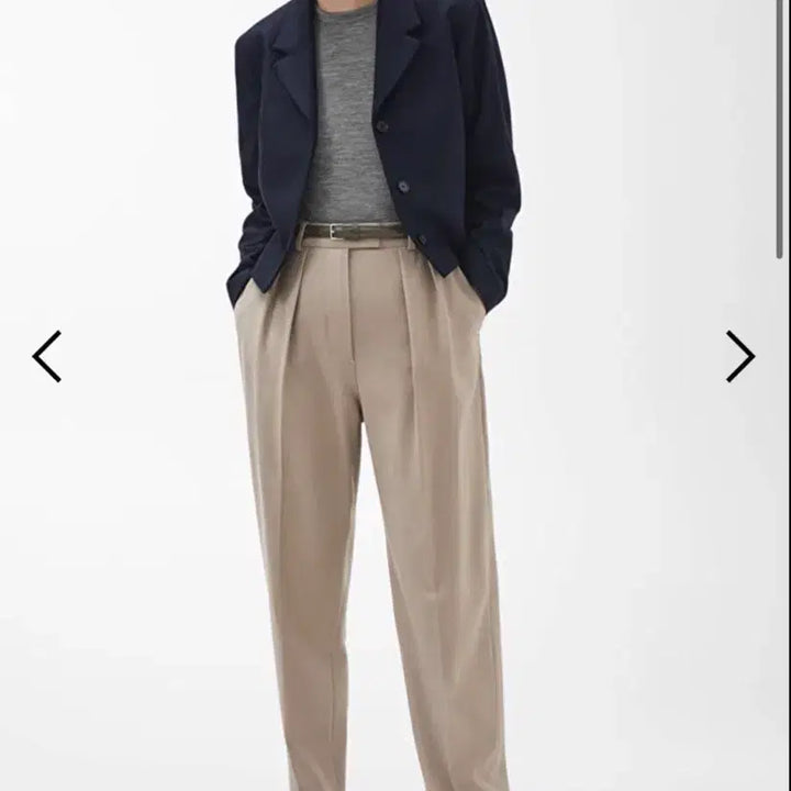 [BUNJANG] Arket Crop Wool Jacket Navy 36 / 아르켓 arket 크롭 울자켓 네이비 36