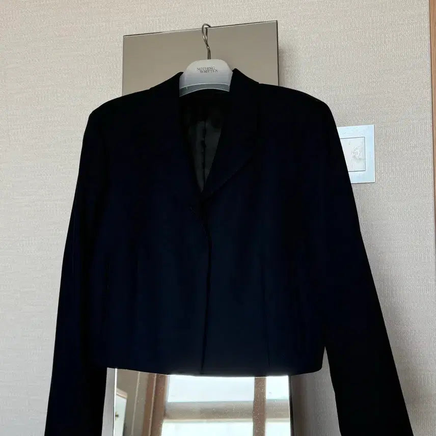 [BUNJANG] Arket Crop Wool Jacket Navy 36 / 아르켓 arket 크롭 울자켓 네이비 36
