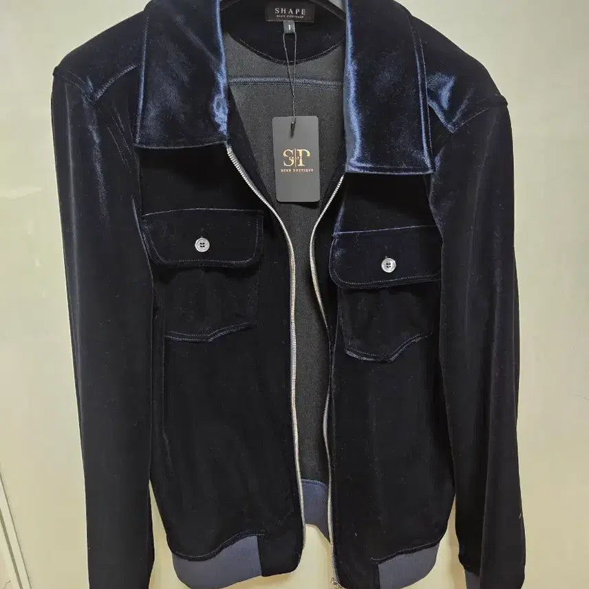 [SOLD OUT] 쉐입부티크 벨루어 벨벳 블루종 쇼츠 톰포드
