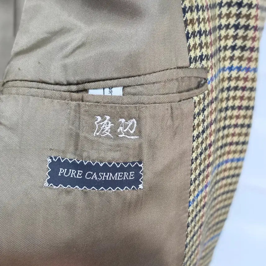 [BUNJANG] Burberry Houndstooth Cashmere Blazer / 80-90s 영국산 버버리 캐시미어100 하운드투스 블레이져- M정도
