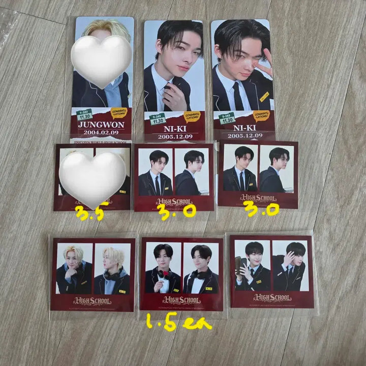 [BUNJANG] ENHYPEN Jay/Ni-Ki POB Set / 엔하이픈 월드 제이/니키 특전 세트 ENHYPEN WORLD