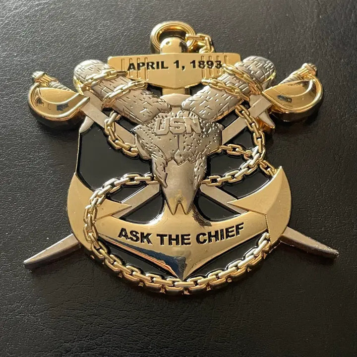 [BUNJANG] US Navy Nuclear Submarine Springfield Chief Coin with Detachable Magnet / [소장]미해군 핵잠수함 코인