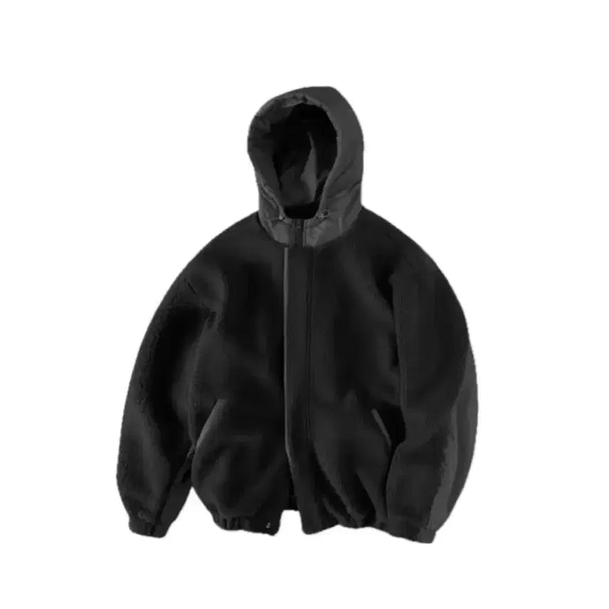 [BUNJANG] Lafarge Store Fleece Hood Jacket Charcoal S / 중고)라퍼지스토어 플리스 후드 자켓 차콜 S