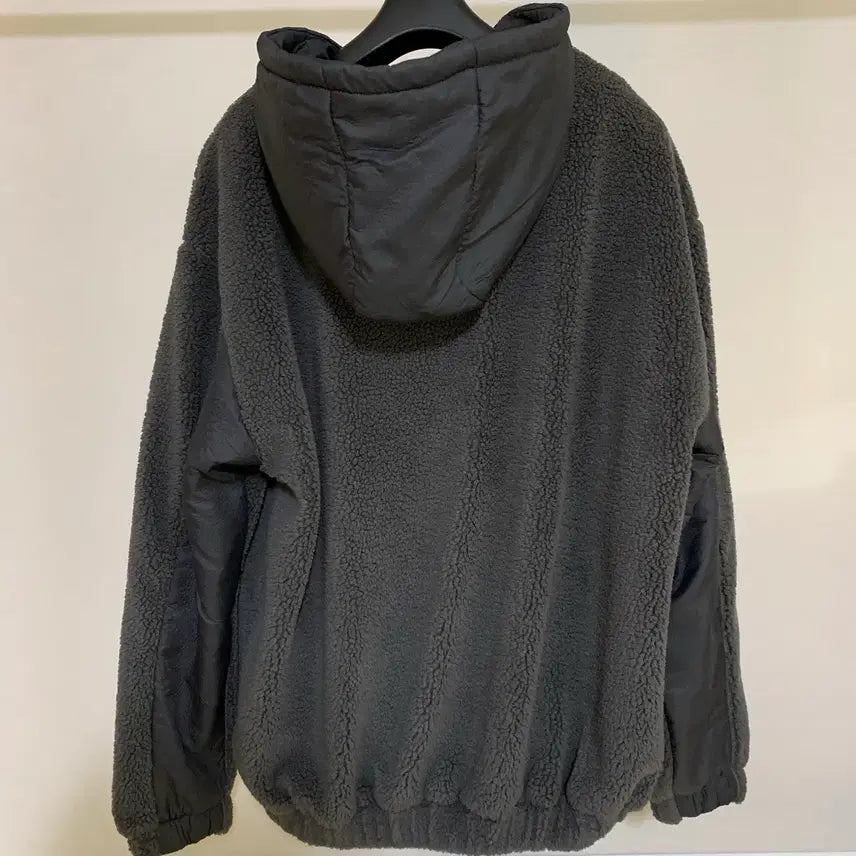 [BUNJANG] Lafarge Store Fleece Hood Jacket Charcoal S / 중고)라퍼지스토어 플리스 후드 자켓 차콜 S