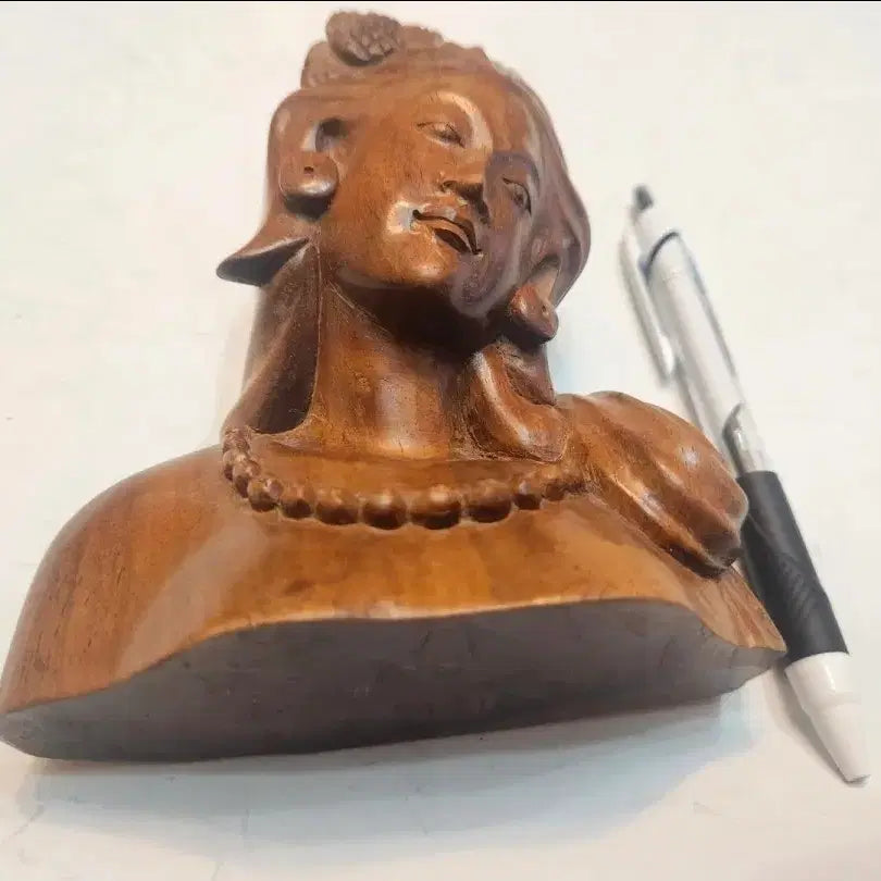 [SOLD OUT] 목각 여인 조각상 장식품