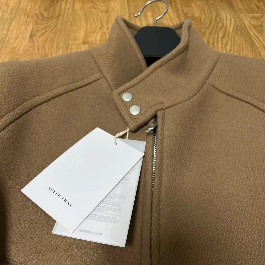 [BUNJANG] Afterpray Regaz Harrington Blouson Jacket Mocha Camel Beige (S) / 새상품 애프터프레이 리가즈 해링턴 블루종 자켓 모카 카멜 베이지 s사이즈