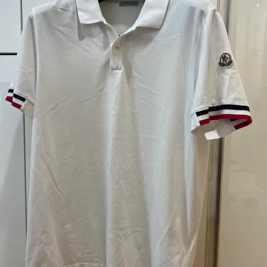 [BUNJANG] Moncler 23FW White PK T-shirt L / 23fw 몽클레어 화이트 pk L 새상품급