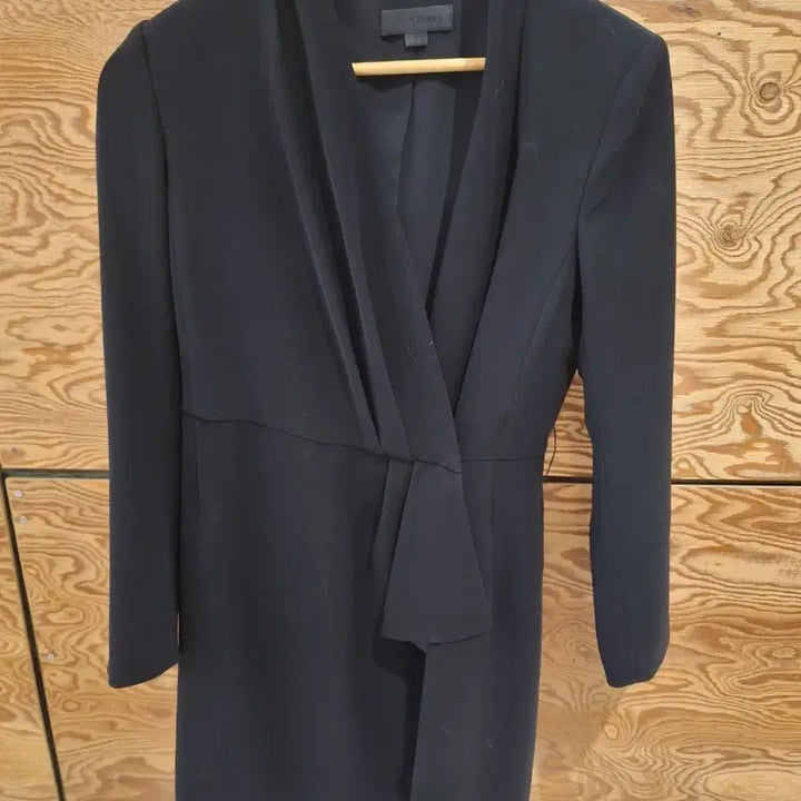 [BUNJANG] Jill Stuart Black Wrap Midi Dress / 질스튜어트 블랙 랩 스타일 원피스