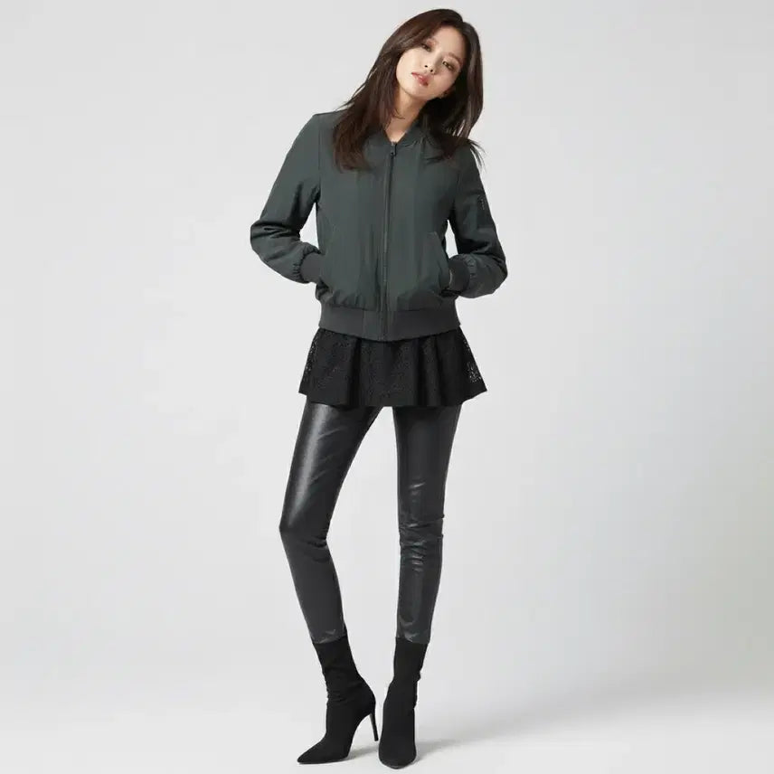 [BUNJANG] LUCKY OWL Mix Jumper (Lace Peplum/Two-Way Design) / [새상품급] 럭키아울 믹스 점퍼 (레이스 페플럼/투웨이 디자인)