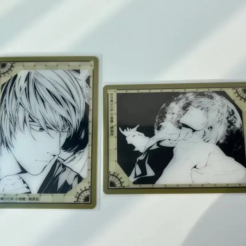 [BUNJANG] Death Note Original Painting Scene L Set / 데스노트 원화 후아보카 카드 명장면 라이토 세트
