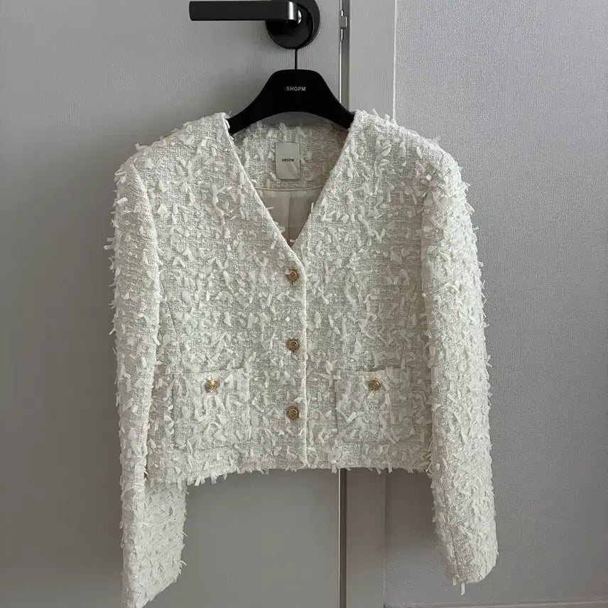 [SOLD OUT] 샵엠 에밀리 트위드 자켓 아이보리 xs