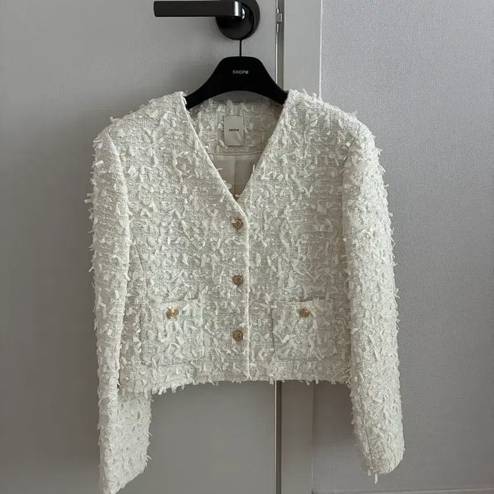 [SOLD OUT] 샵엠 에밀리 트위드 자켓 아이보리 xs