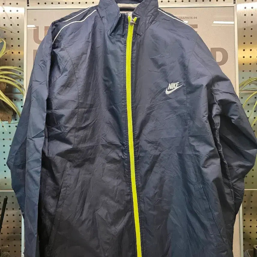 [BUNJANG] Nike Navy Windbreaker Jacket XL / 나이키 네이비 바람막이XL